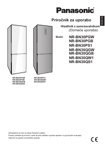Priročnik Panasonic NR-BN30PGW Hladilnik in zamrzovalnik