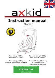 Handleiding Axkid Duofix Autostoeltje