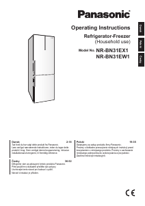 Manuál Panasonic NR-BN31EW1 Lednice s mrazákem