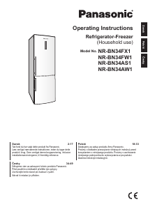 Instrukcja Panasonic NR-BN34AS1 Lodówko-zamrażarka