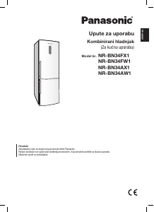 Priručnik Panasonic NR-BN34FX1 Frižider – zamrzivač