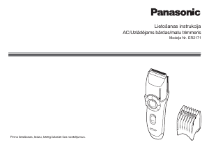 Rokasgrāmata Panasonic ER-2171 Matu griešanas mašīna