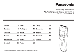 Manual de uso Panasonic ER-2201 Cortapelos