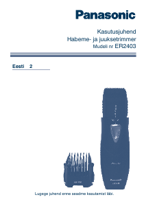 Kasutusjuhend Panasonic ER-240 Juukselõikur
