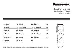 Manuál Panasonic ER-GC20 Zastřihávač vlasů