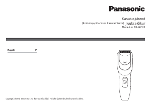 Kasutusjuhend Panasonic ER-GC20 Juukselõikur