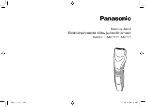 Kasutusjuhend Panasonic ER-GC51 Juukselõikur
