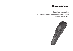 Instrukcja Panasonic ER-HGP82 Strzyżarka do włosów
