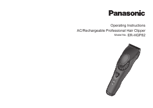 Brugsanvisning Panasonic ER-HGP82 Hårklipper