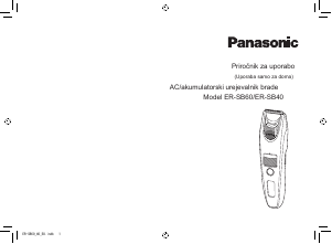 Priročnik Panasonic ER-SB40 Lasna sponka