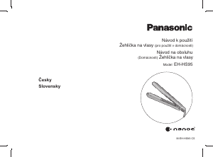 Návod Panasonic EH-HS95 Žehlička na vlasy
