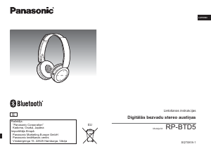 Rokasgrāmata Panasonic RP-BTD5 Galvas tālrunis