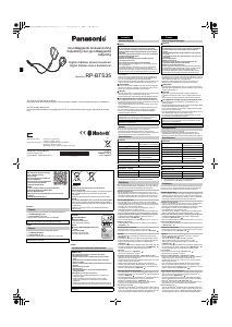 Brugsanvisning Panasonic RP-BTS35E Hovedtelefon