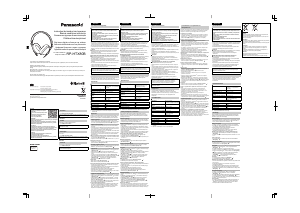 Manual Panasonic RP-HTX80B Căşti