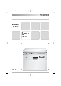 Instrukcja Zanussi ZDF501 Zmywarka