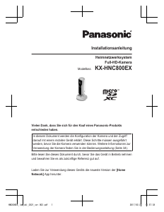 Mode d’emploi Panasonic KX-HNC800EX Caméra IP