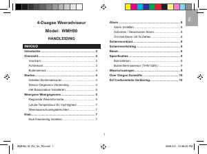 Handleiding Oregon WMH 90 Weerstation