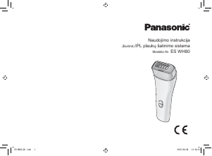 Vadovas Panasonic ES-WH80 IPL įrenginys