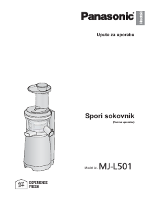 Priručnik Panasonic MJ-L501 Sokovnik