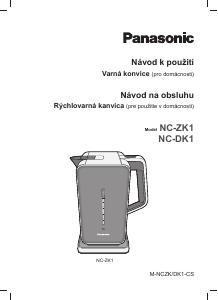 Návod Panasonic NC-ZK1HXE Kanvica