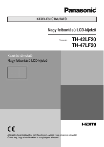 Használati útmutató Panasonic TH-47LF20E LCD-monitor