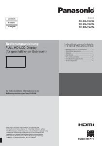Manuale Panasonic TH-65LFC70E Monitor LCD