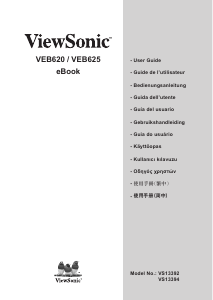 Manual ViewSonic VEB620 E-Reader