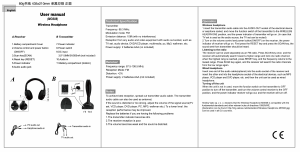 Instrukcja Vakoss MG608 Słuchawki