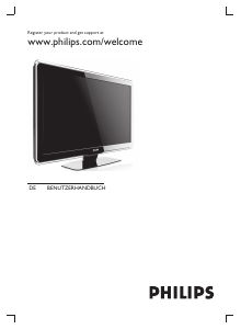 Bedienungsanleitung Philips 32PFL7433D LCD fernseher