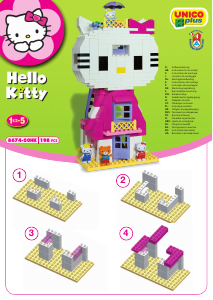 Bruksanvisning Unico set 8674 Hello Kitty Hus