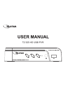 Manual TV Star T2 525 Digital Receiver