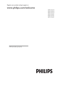 Priručnik Philips 42PFL7685H LCD televizor