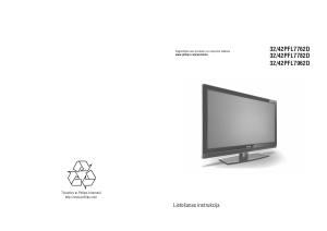 Rokasgrāmata Philips 42PFL7962D Šķidro kristālu televizors