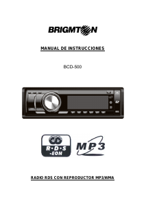 Manual de uso Brigmton BCD-500 Radio para coche
