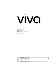Mode d’emploi Viva VVK27G335N Table de cuisson