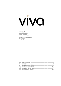 Rokasgrāmata Viva VVK27G335N Plīts virsma