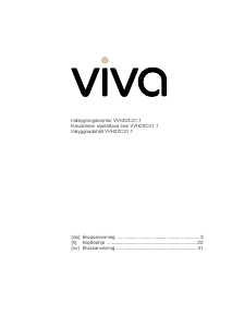 Käyttöohje Viva VVH22C3151 Liesi
