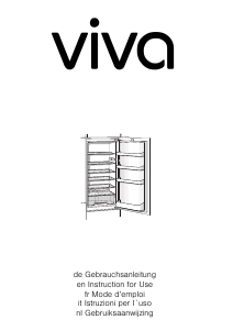 Manual Viva VVIR1830 Refrigerator