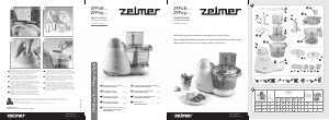 Manual Zelmer ZFP0800S Food Processor