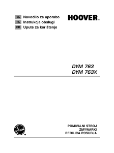 Instrukcja Hoover DYM 763X Zmywarka