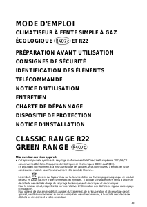 Mode d’emploi Whirlpool AMB877/G Climatiseur