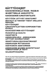 Käyttöohje Whirlpool AMC 998 Ilmastointilaite