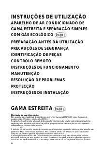 Manual Whirlpool AMD 003 Ar condicionado