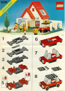 Manual Lego set 6374 Town Vilă