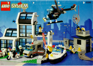 Manual Lego set 6598 Town Metro PD station