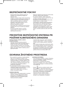 Návod Whirlpool AMD092/1 Klimatizácia