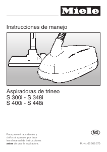 Manual de uso Miele S 400i Aspirador