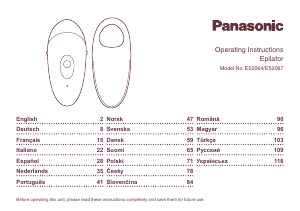Használati útmutató Panasonic ES-2064 Epilátor