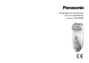 Vadovas Panasonic ES-ED96 Epiliatorius