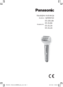 Vadovas Panasonic ES-EL2A Epiliatorius